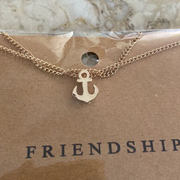 NEW! Gold Dipped Friendship Necklace - Picture 4 of 6